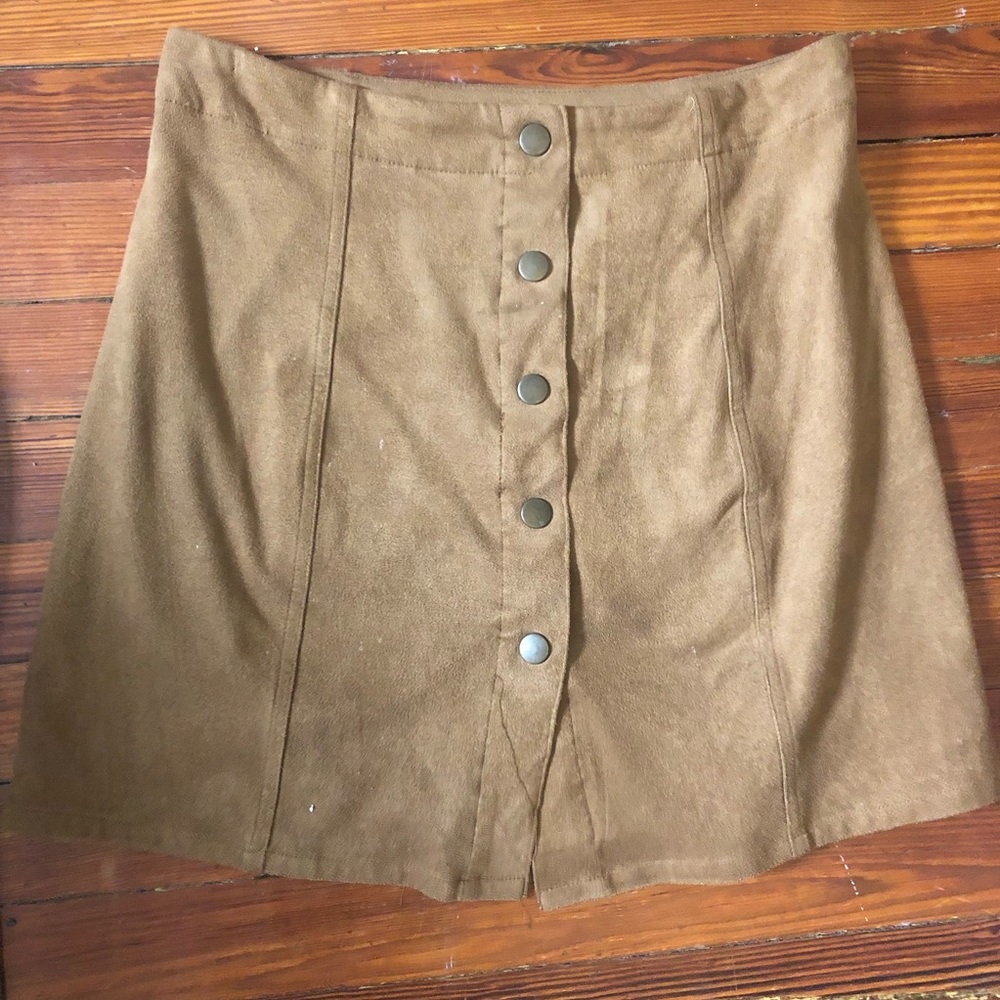Xhileration suede skirt